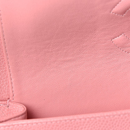 Chanel Caviar Quilted Medium Double Flap Pink 8 of 17