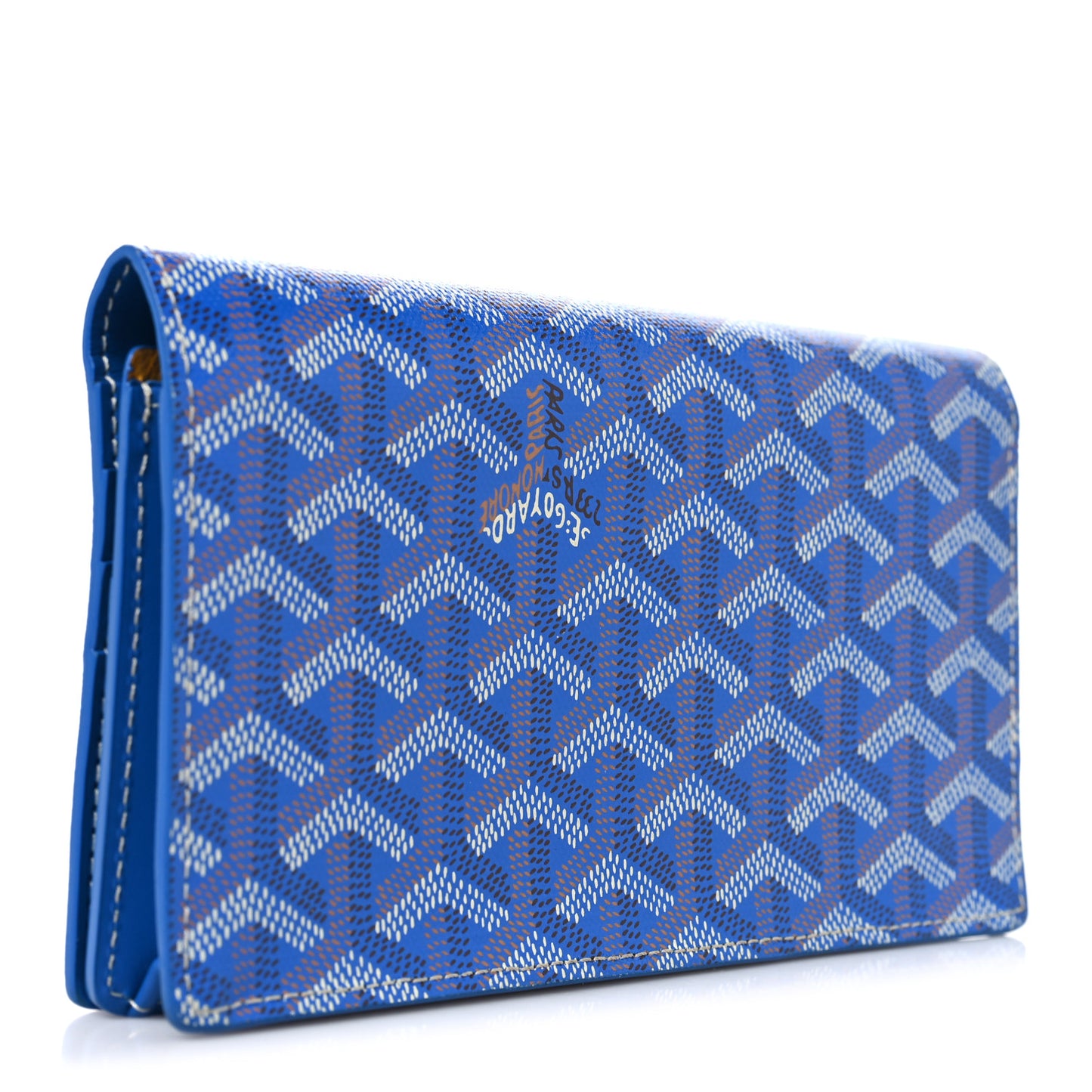 Goyardine Richelieu Wallet Sky Blue