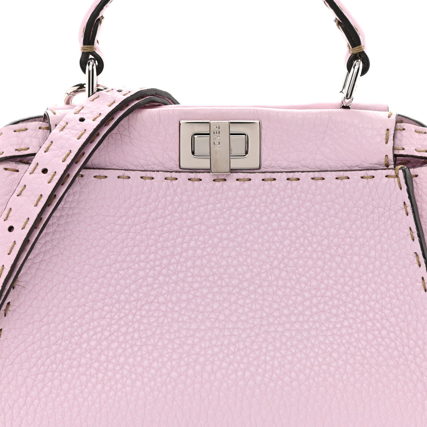 Cuoio Romano Selleria Mini Peekaboo Iconic Satchel Anemone