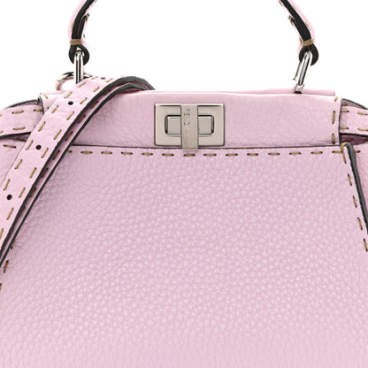 Fendi Cuoio Romano Selleria Mini Peekaboo Iconic Satchel Anemone 7 of 7