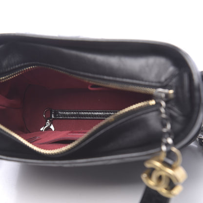 Chanel Aged Calfskin Quilted Small Gabrielle Hobo Black 5 of 11