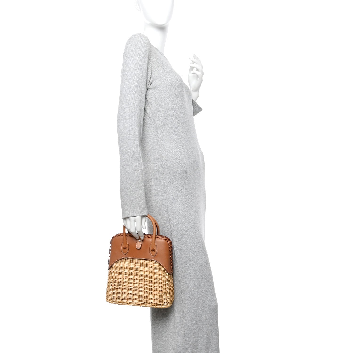 Hermes Wicker Osier Barenia Picnic Bolide Natural Fauve 2 of 14