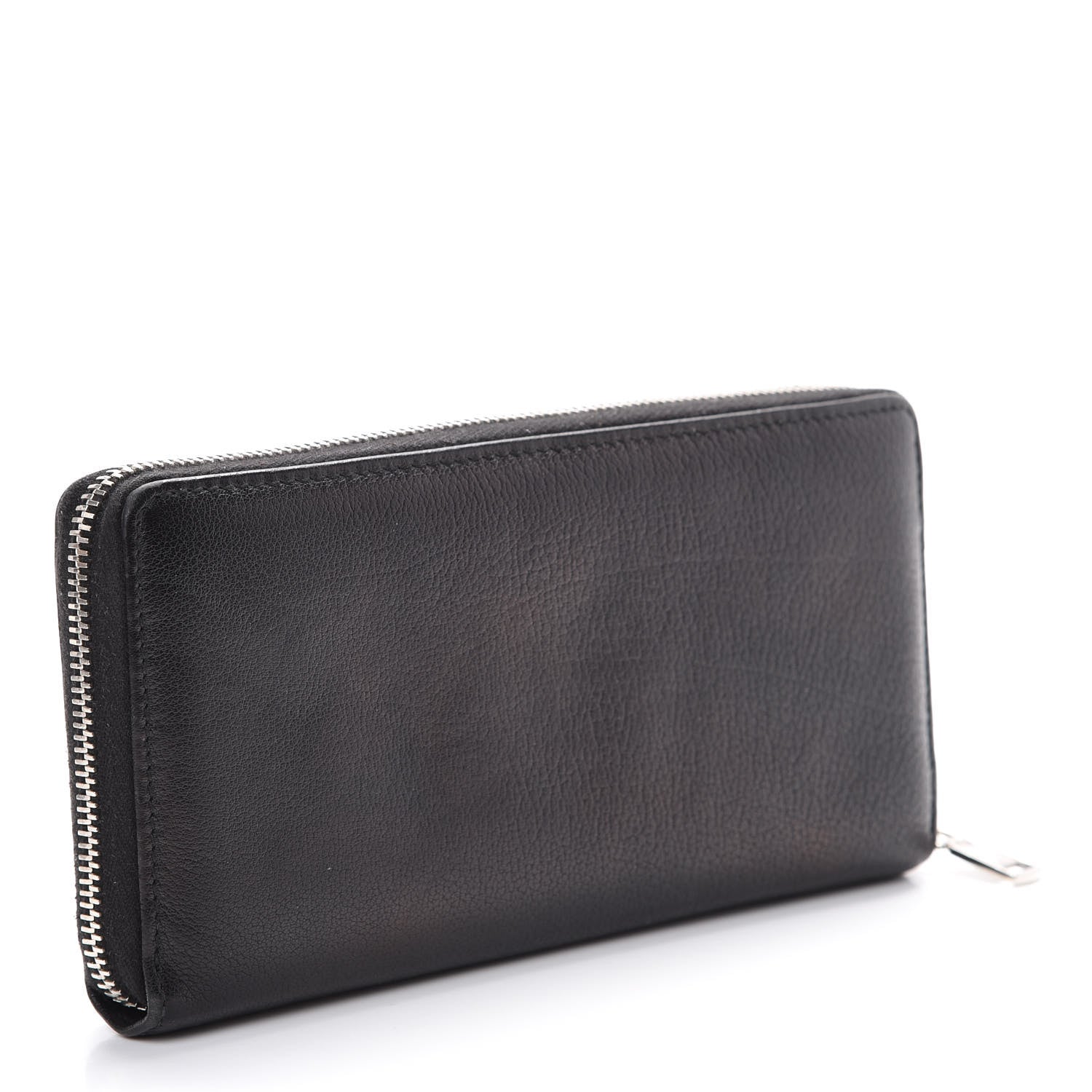 Saint Laurent Calfskin Studded Belle de Jour Zip Around Wallet Black 2 of 8