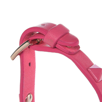 Valentino Garavani Vitello Rockstud Bracelet Fuxia Fluo 8 of 9