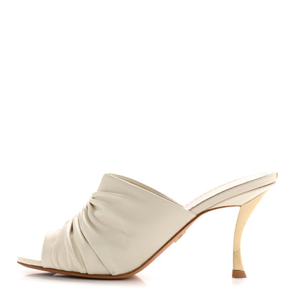 Christian Dior Lambskin D-Fame Mule Sandals 38 Off White 1 of 10