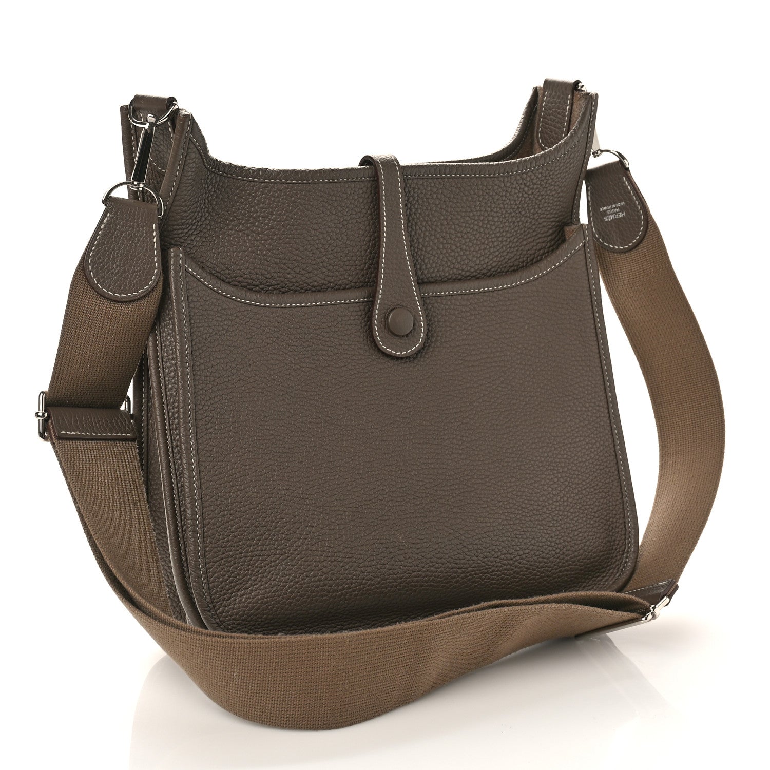 Hermes Taurillon Clemence Evelyne III PM Etoupe 2 of 8