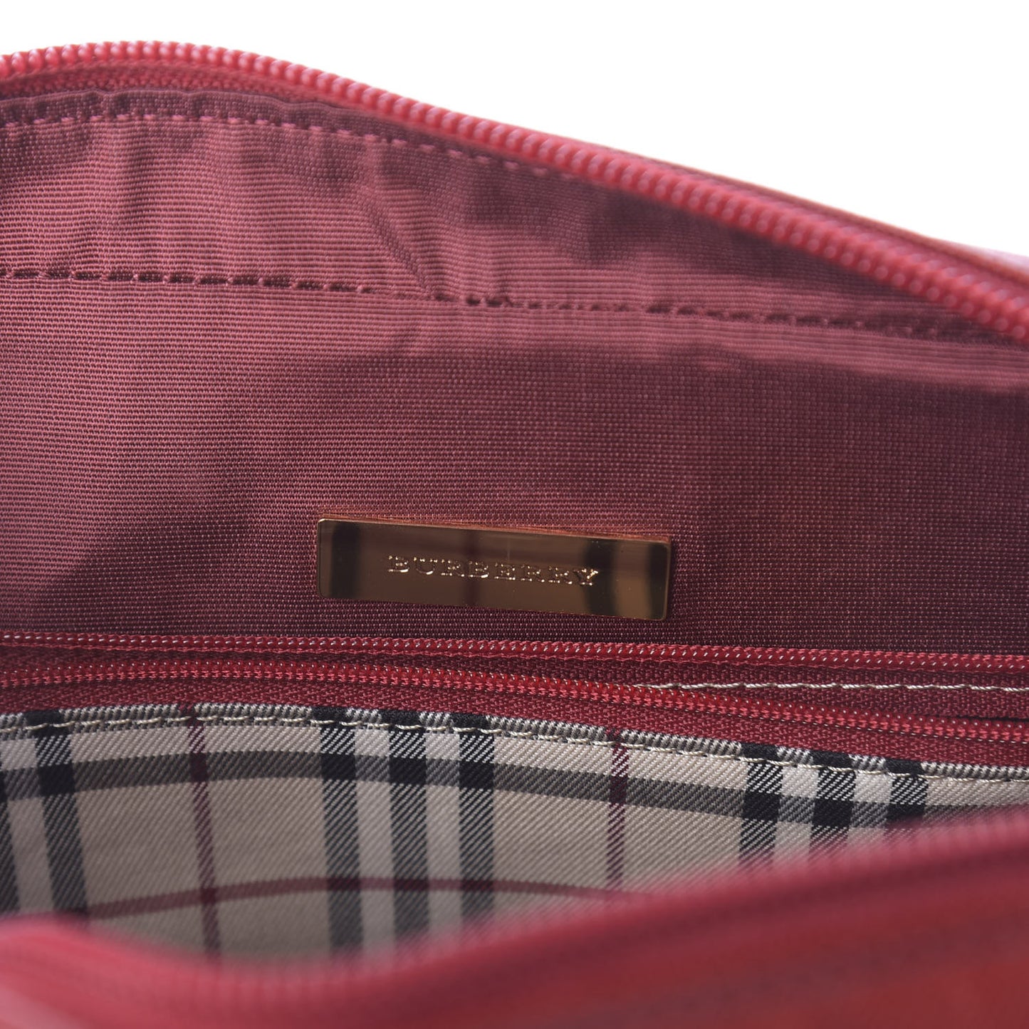Textured Calfskin Tote Red
