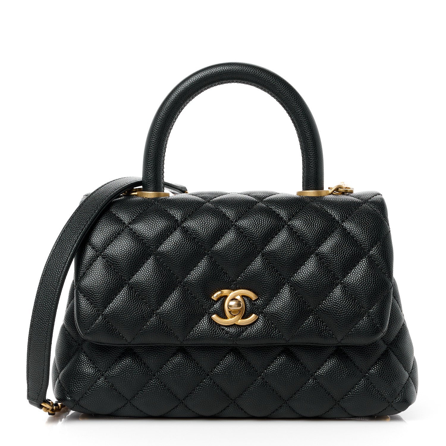 Chanel Caviar Quilted Mini Coco Handle Flap Black 1 of 12