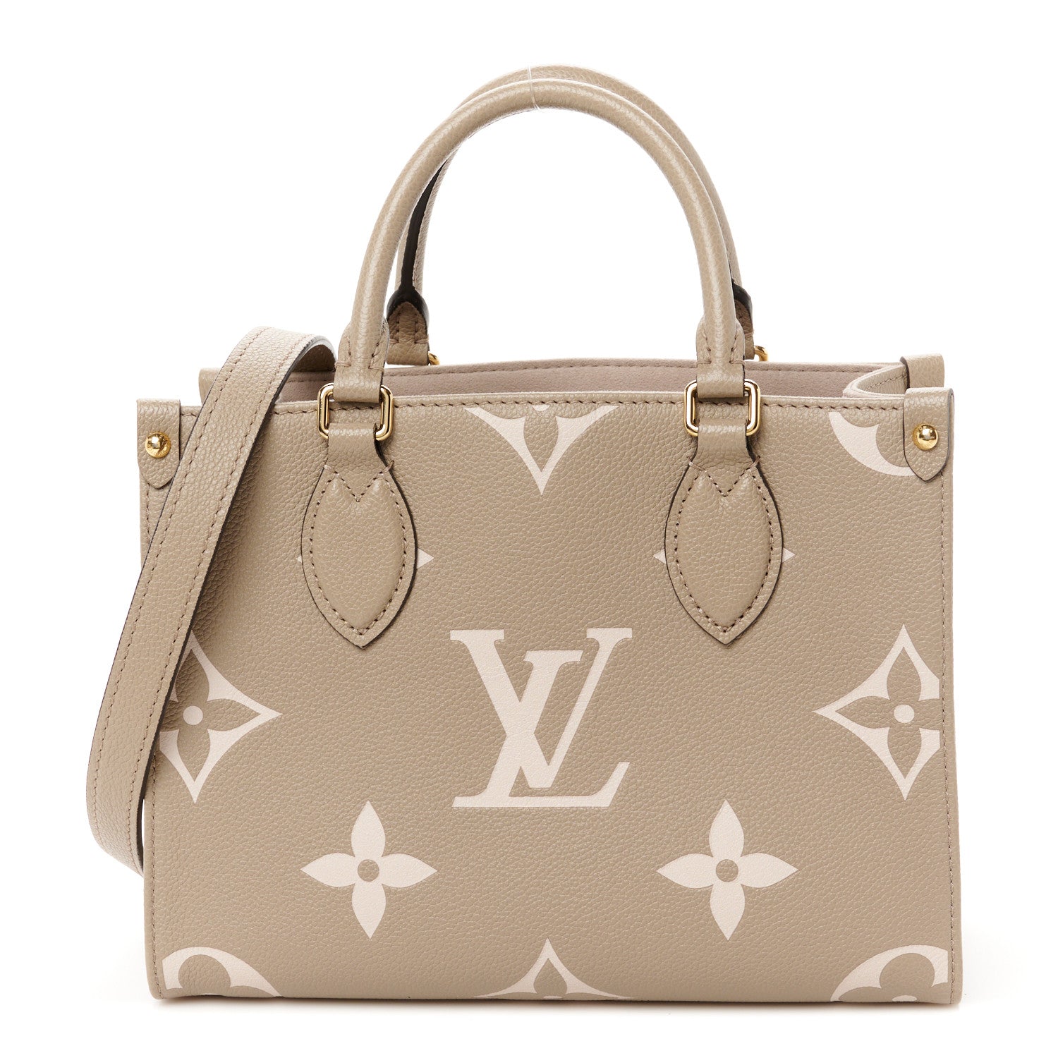 Louis Vuitton Empreinte Monogram Giant Onthego PM Tourterelle Creme 1 of 9