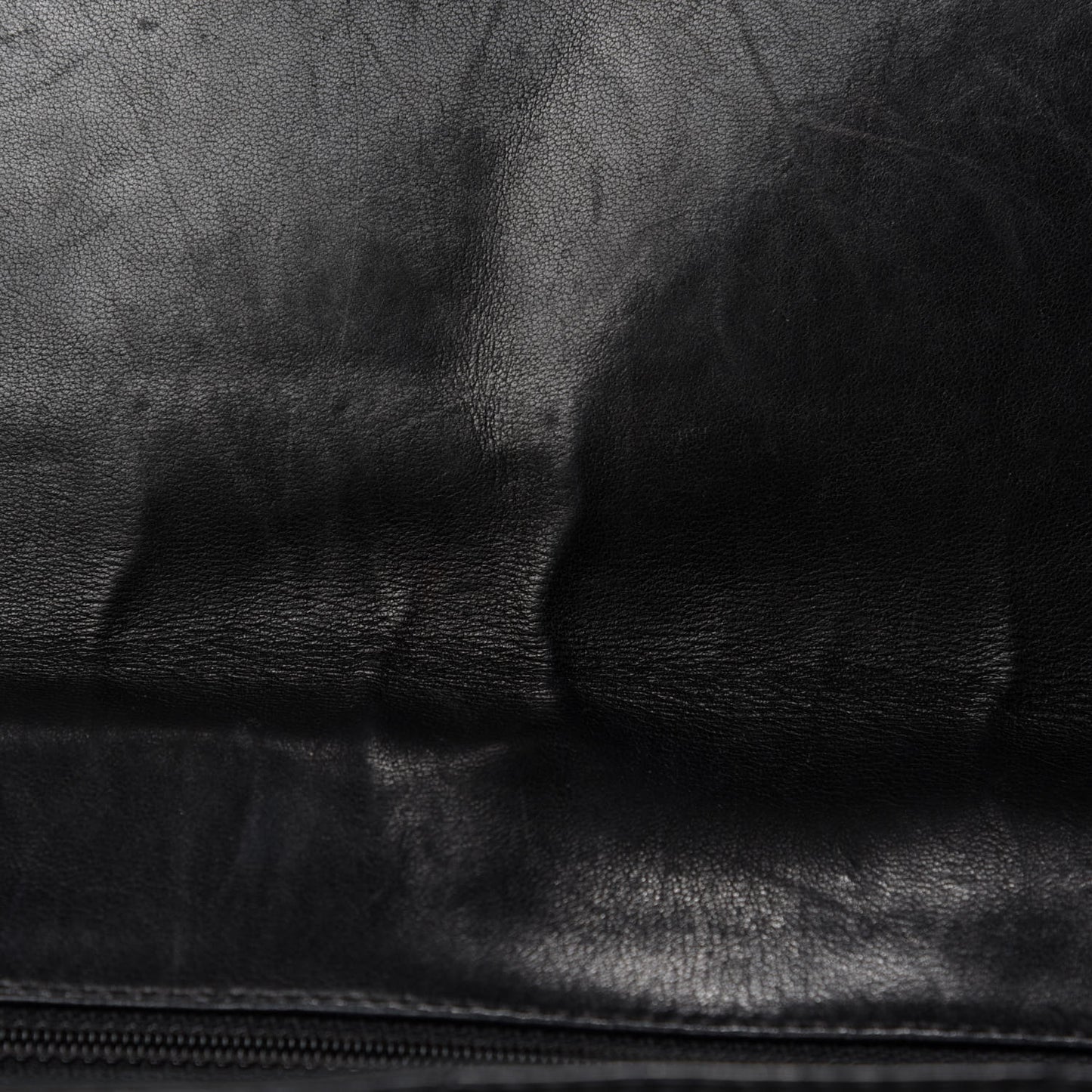 Vinyl Quilted In the Business Flap Bag Black