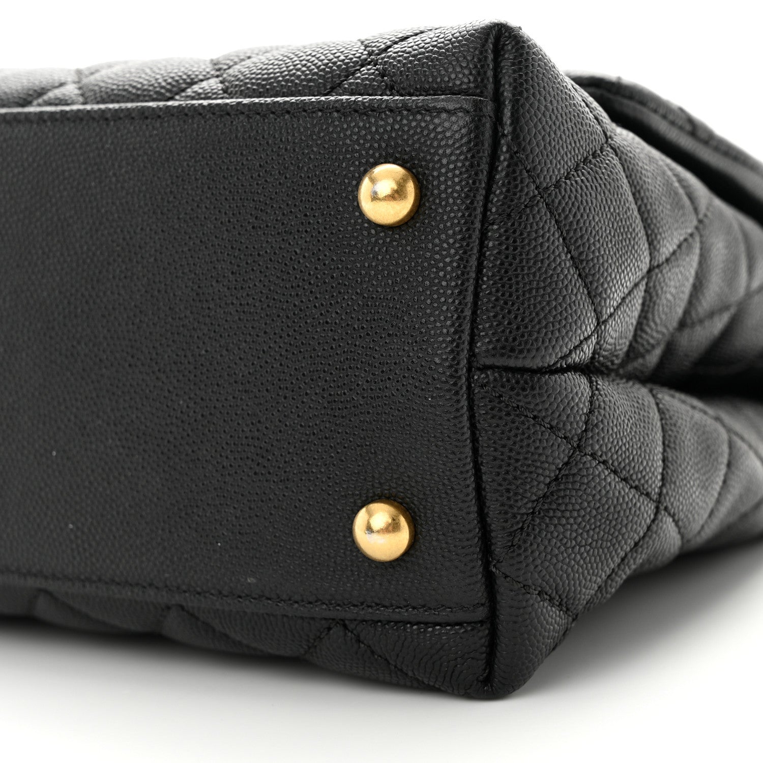 Chanel Caviar Quilted Small Coco Handle Flap Black 10 of 11