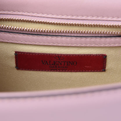 Valentino Garavani Vitello Small Glam Lock Rockstud Flap Pink 6 of 10