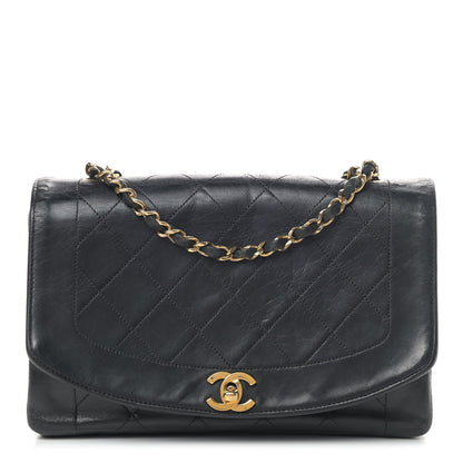 Chanel Lambskin Quilted Medium Single Flap Black 1 of 15