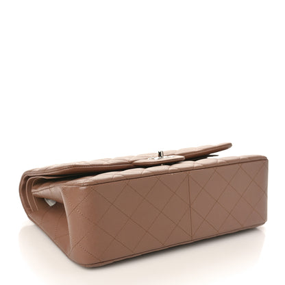 Chanel Caviar Quilted Jumbo Double Flap Dark Beige 4 of 12