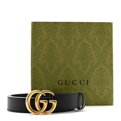 Gucci Calfskin Double G 30mm Belt 80 32 Black 6 of 6