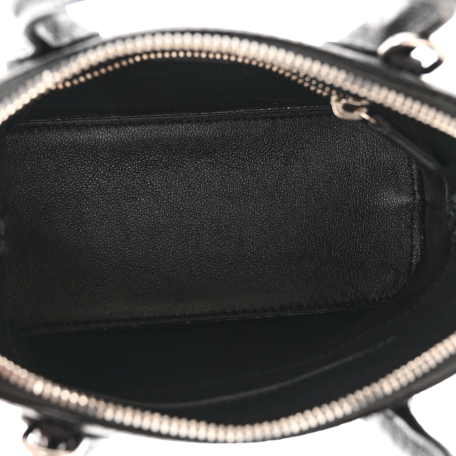 Balenciaga Signature Grained Calfskin Logo XXS Ville Top Handle Bag Black Rose Shocking 5 of 9