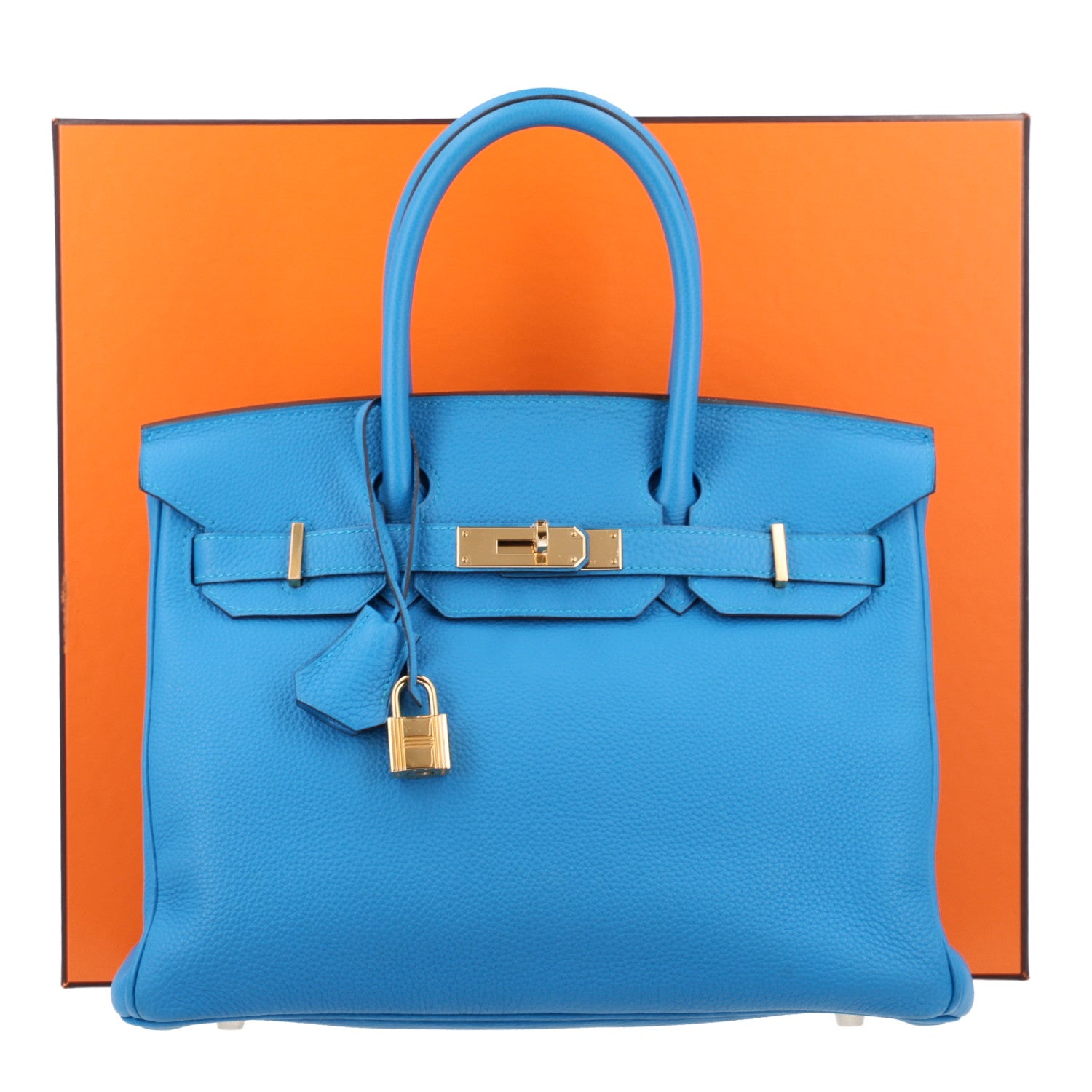 Hermes Togo Birkin 30 Bleu Zanzibar 3 of 11