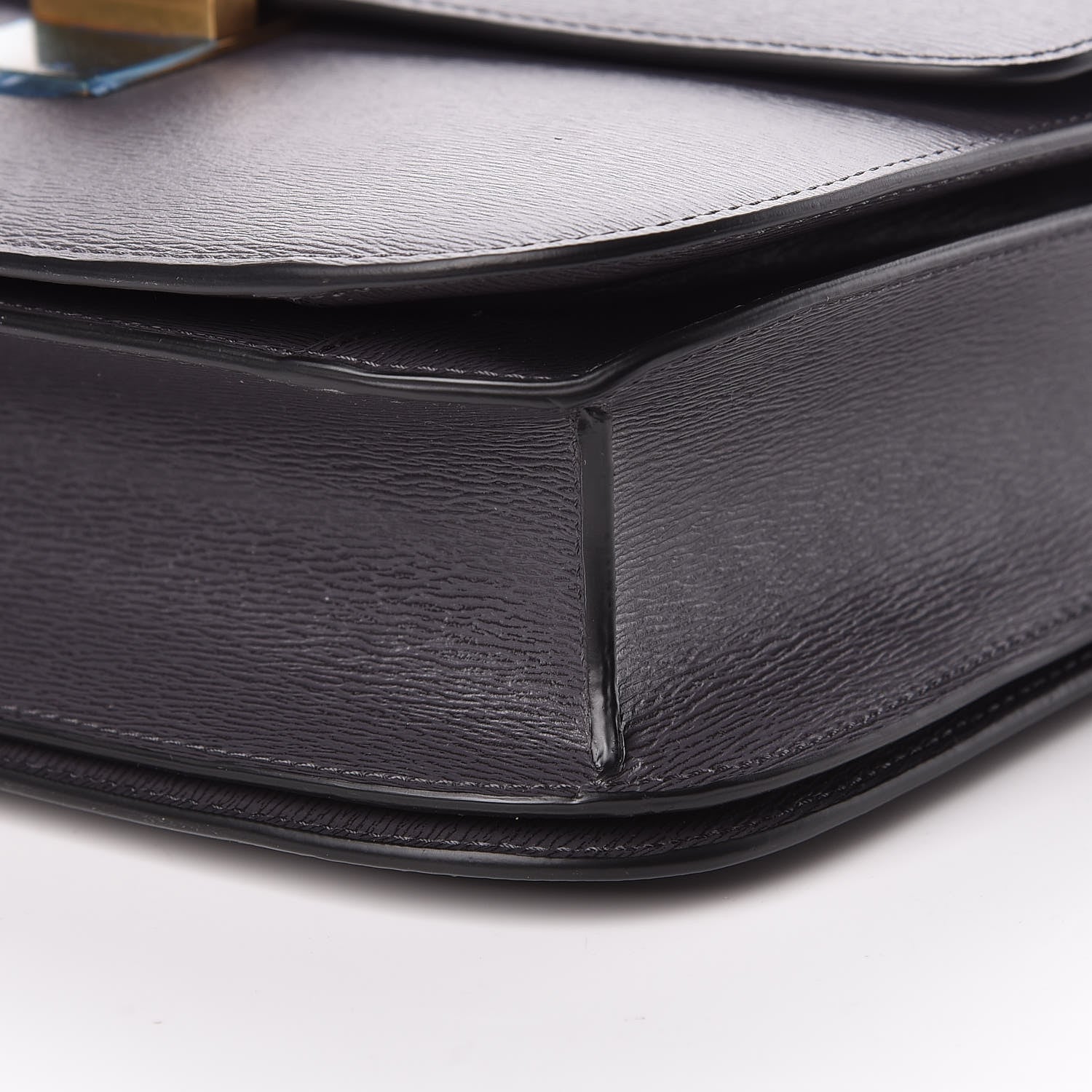 Celine Liege Calfskin Medium Classic Box Flap Bag Liquorice 10 of 10