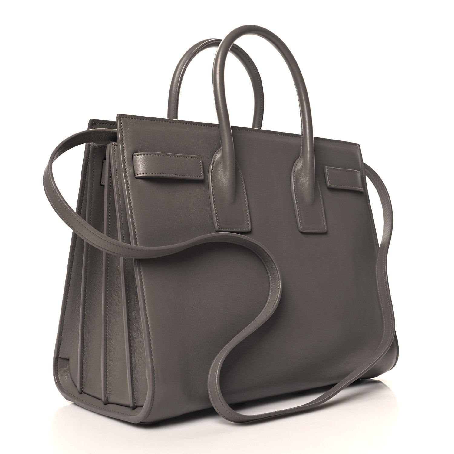 Saint Laurent Calfskin Small Sac de Jour Dark Anthracite 3 of 15