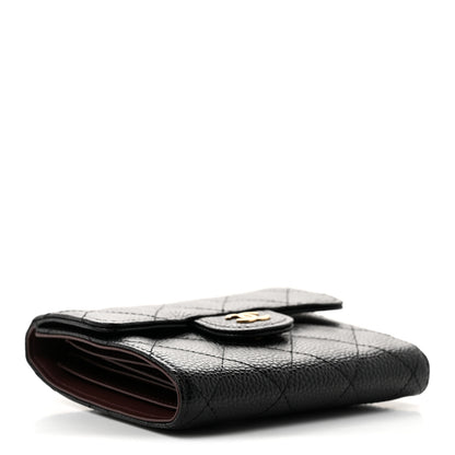 Chanel Caviar Quilted Compact Flap Wallet Black 4 of 9