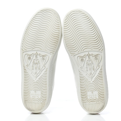 Gucci Calfskin Interlocking G Perforated Womens Ace Sneakers 35 White Wild Rose 5 of 14