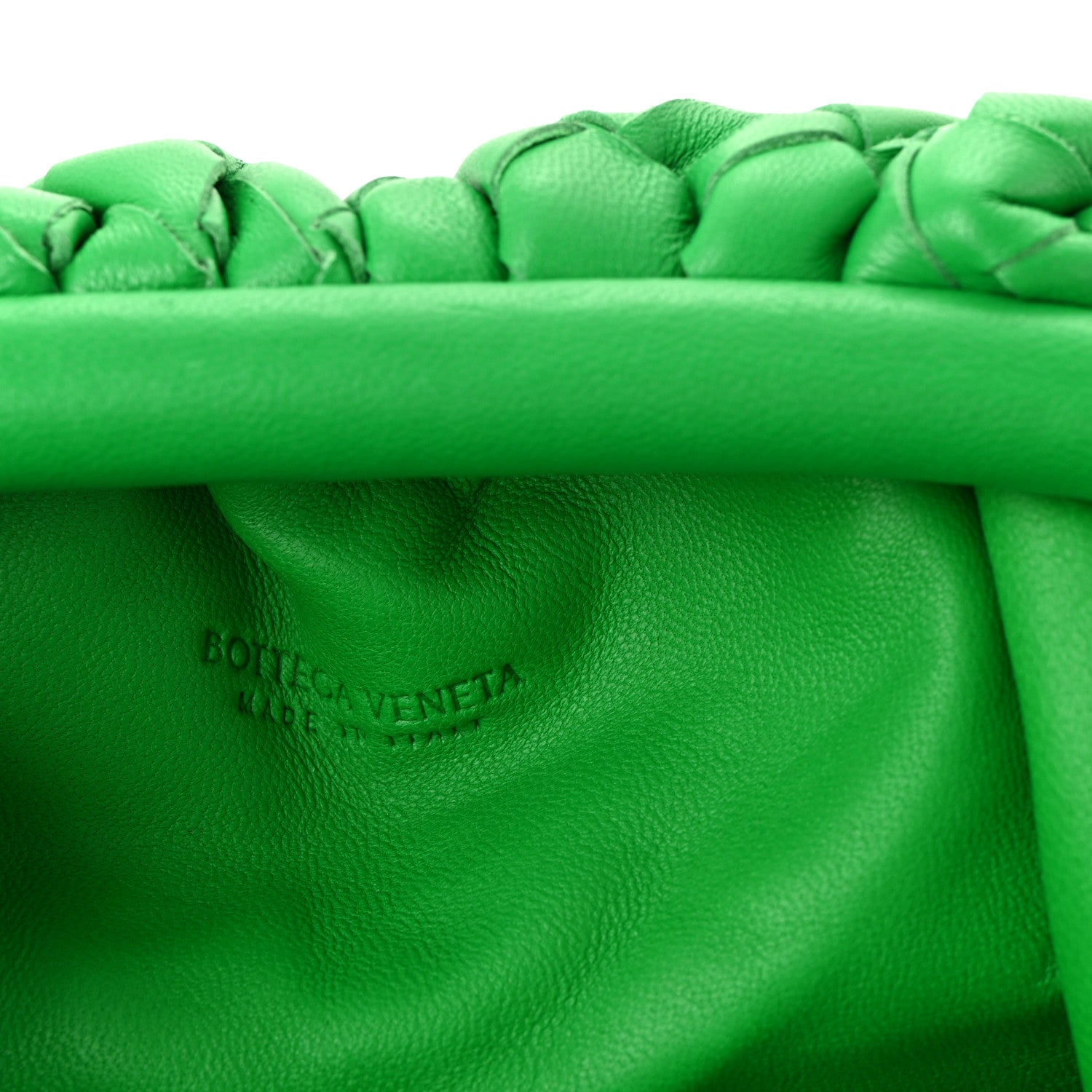 Bottega Veneta Nappa Intrecciato The Mini Pouch Clutch Parakeet