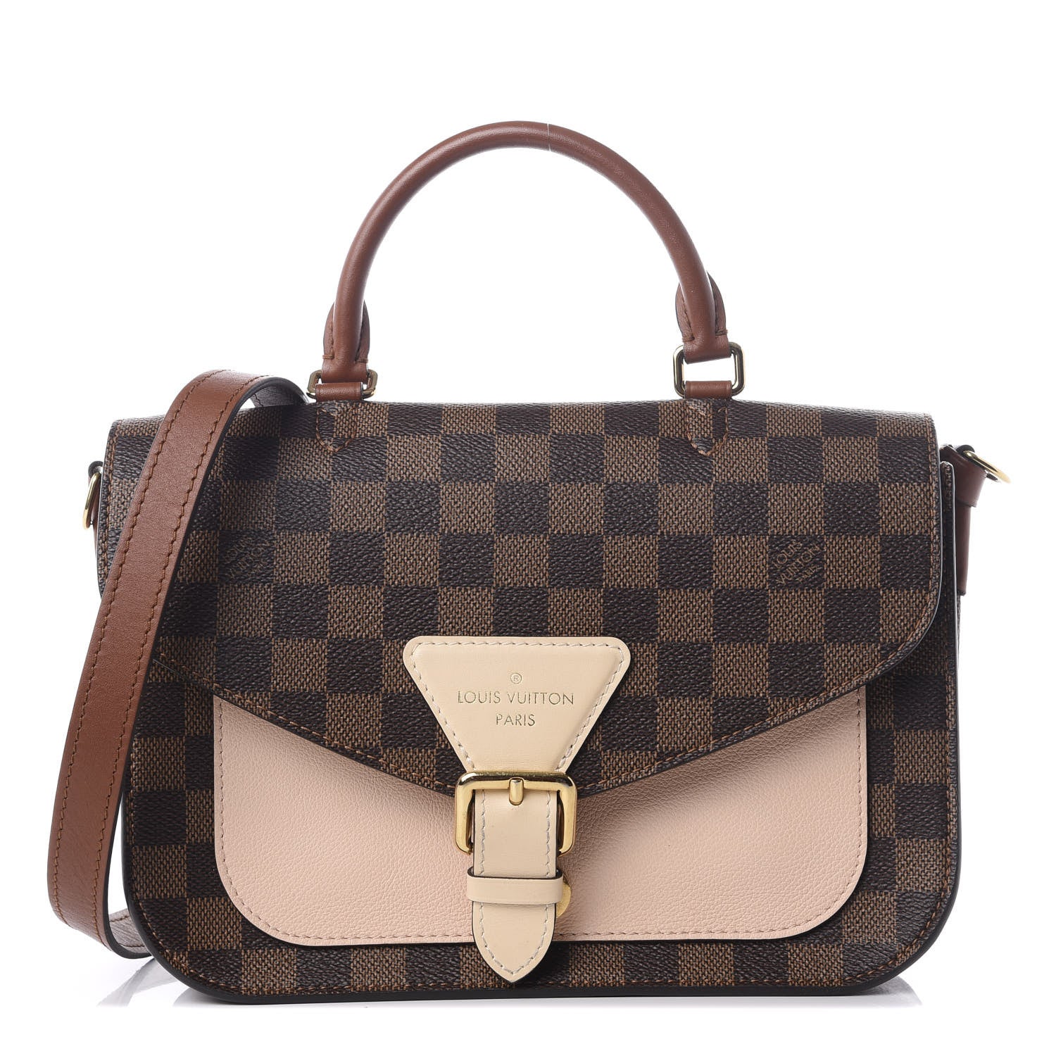 Louis Vuitton Damier Ebene Beaumarchais Venus Pink 1 of 9