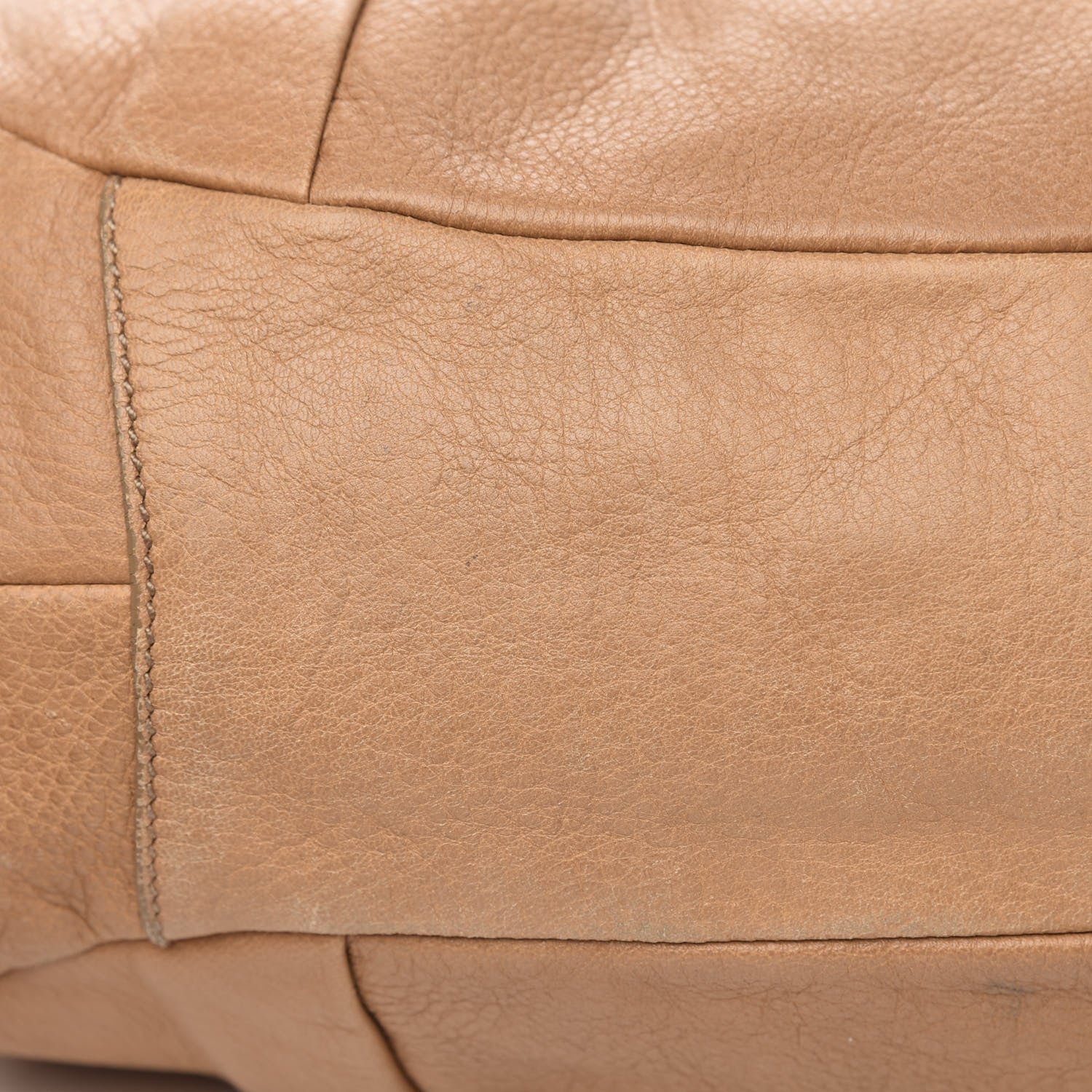 Prada Deerskin Tamponato Pleated Tote Sughero 11 of 17