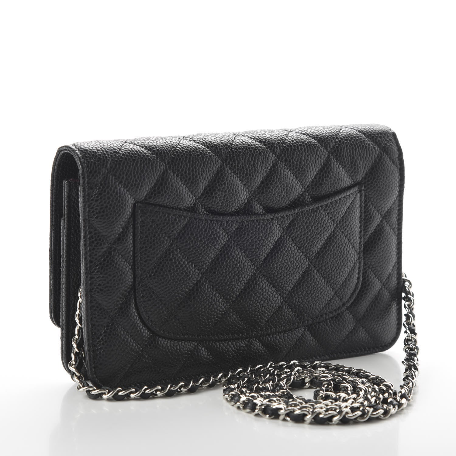Chanel Caviar Quilted Wallet On Chain WOC Black 3 of 12