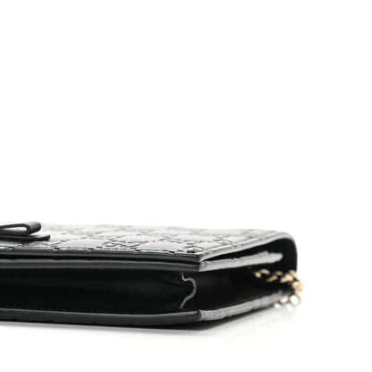 Gucci Guccissima Signature Bowy Chain Wallet Black 9 of 9