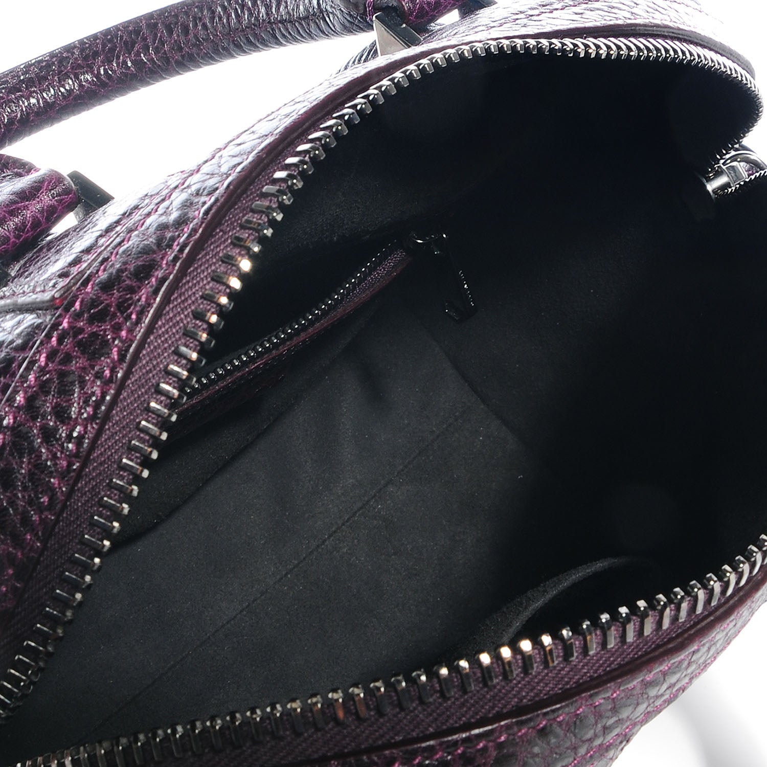 Givenchy Glazed Pebbled Calfskin Mini Lucrezia Aubergine 5 of 9