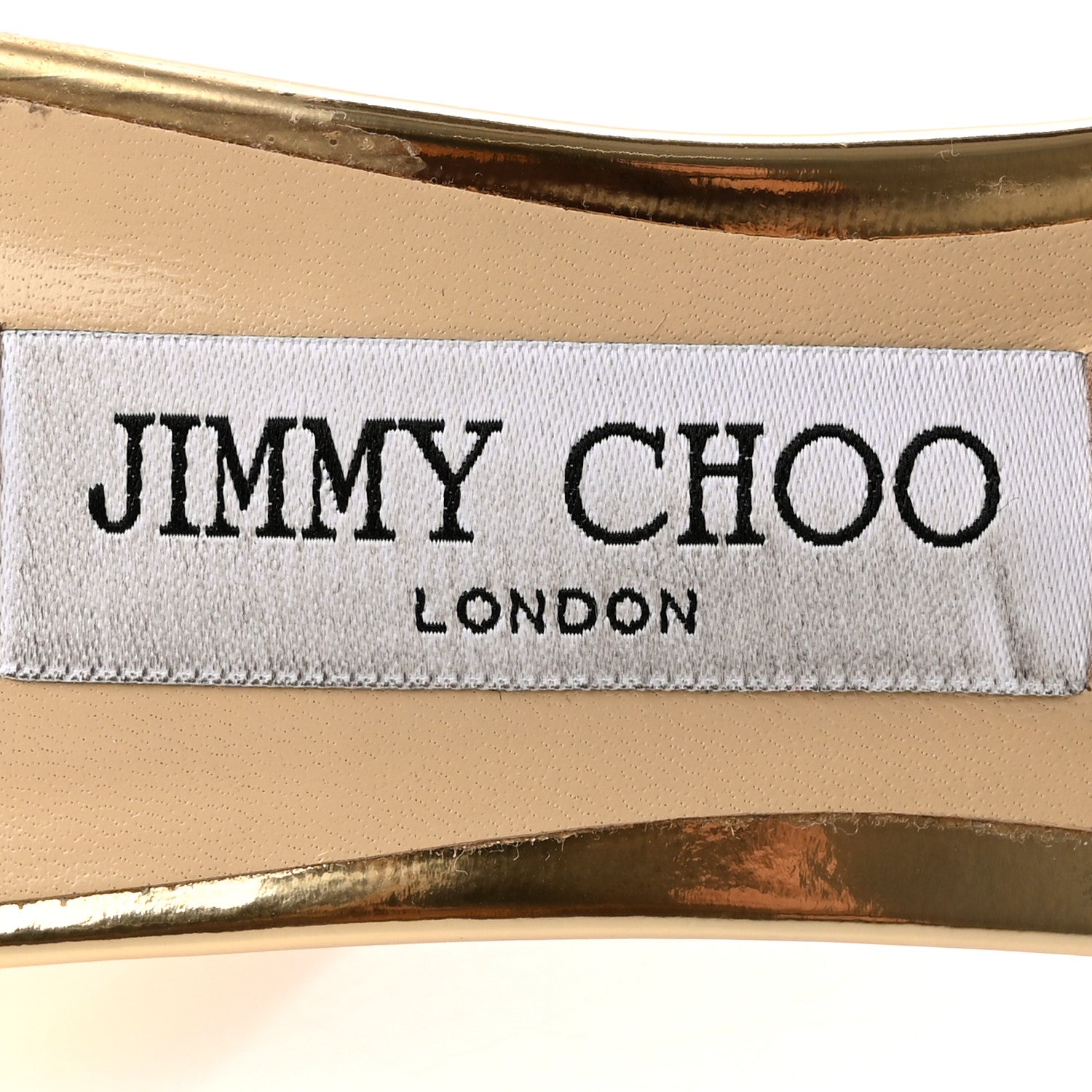 Jimmy Choo Satin Crystal Saeda 100 Pumps 39 Gold 10 of 13