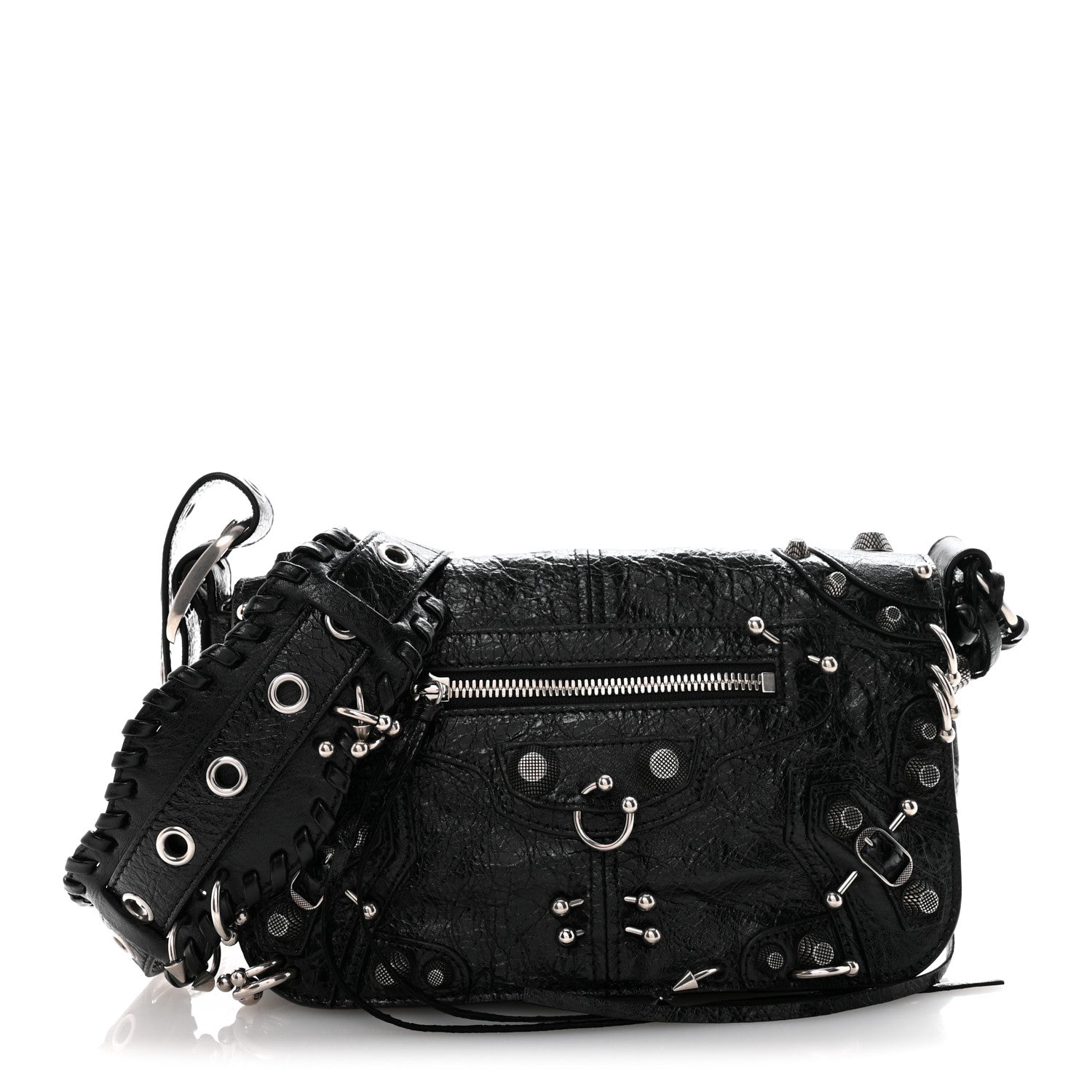 Balenciaga Agneau Arena XS Piercing Le Cagole Flap Bag Black 1 of 11