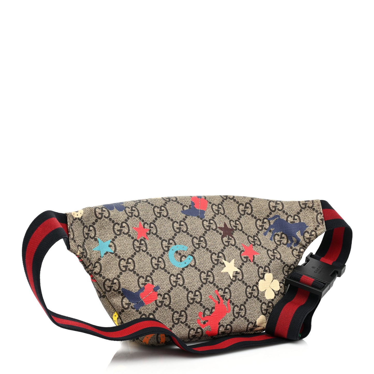 GG Supreme Monogram Ranch Childrens Belt Bag Multicolor
