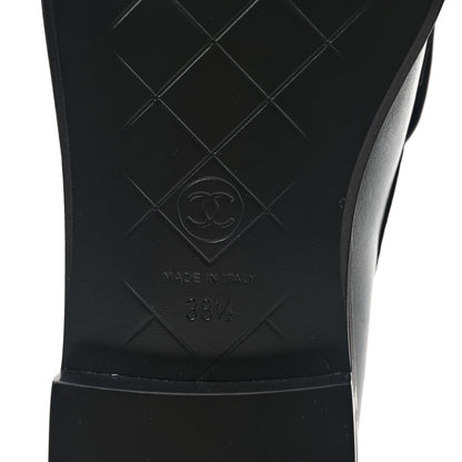 Chanel Lambskin Quilted CC Turnlock Loafers 38.5 Black 6 of 8