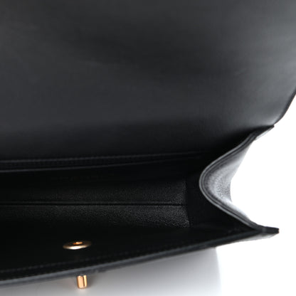 Chanel Calfskin Chevron Stitched Coco Waist Bag Black 5 of 10