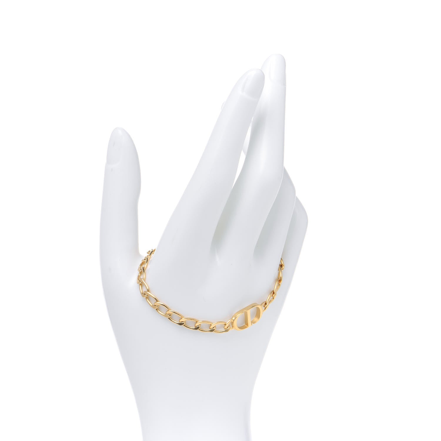 Christian Dior Metal Petit CD Chain Bracelet Gold 2 of 3