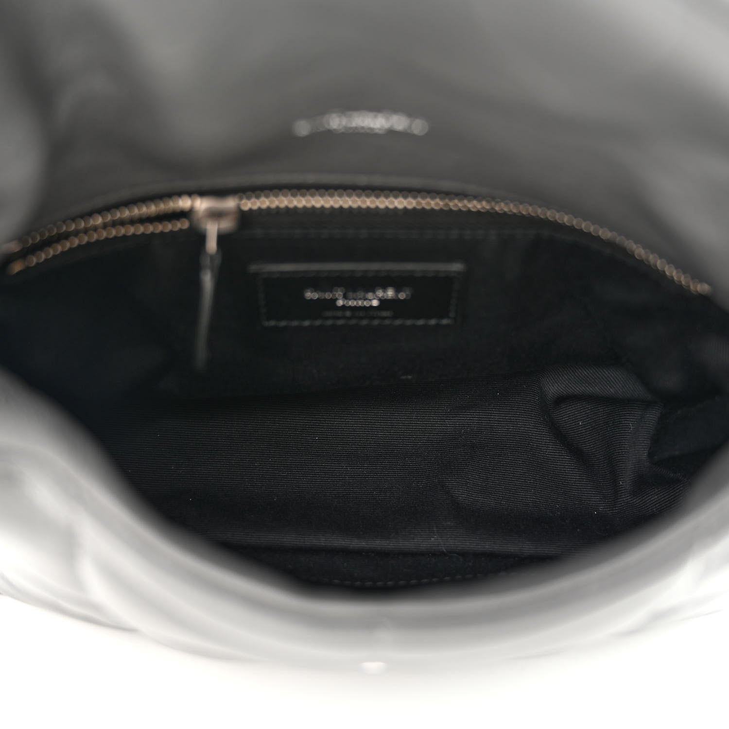 Saint Laurent Lambskin Quilted Toy Loulou Puffer Monogram Chain Satchel Storm 5 of 11