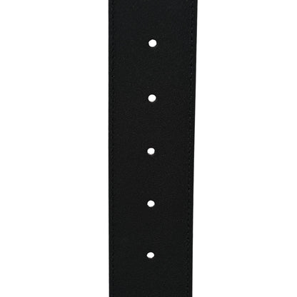 Gucci Azalea Calfskin Enamel Monochrome Double G 40mm Belt 85 34 Black 4 of 5
