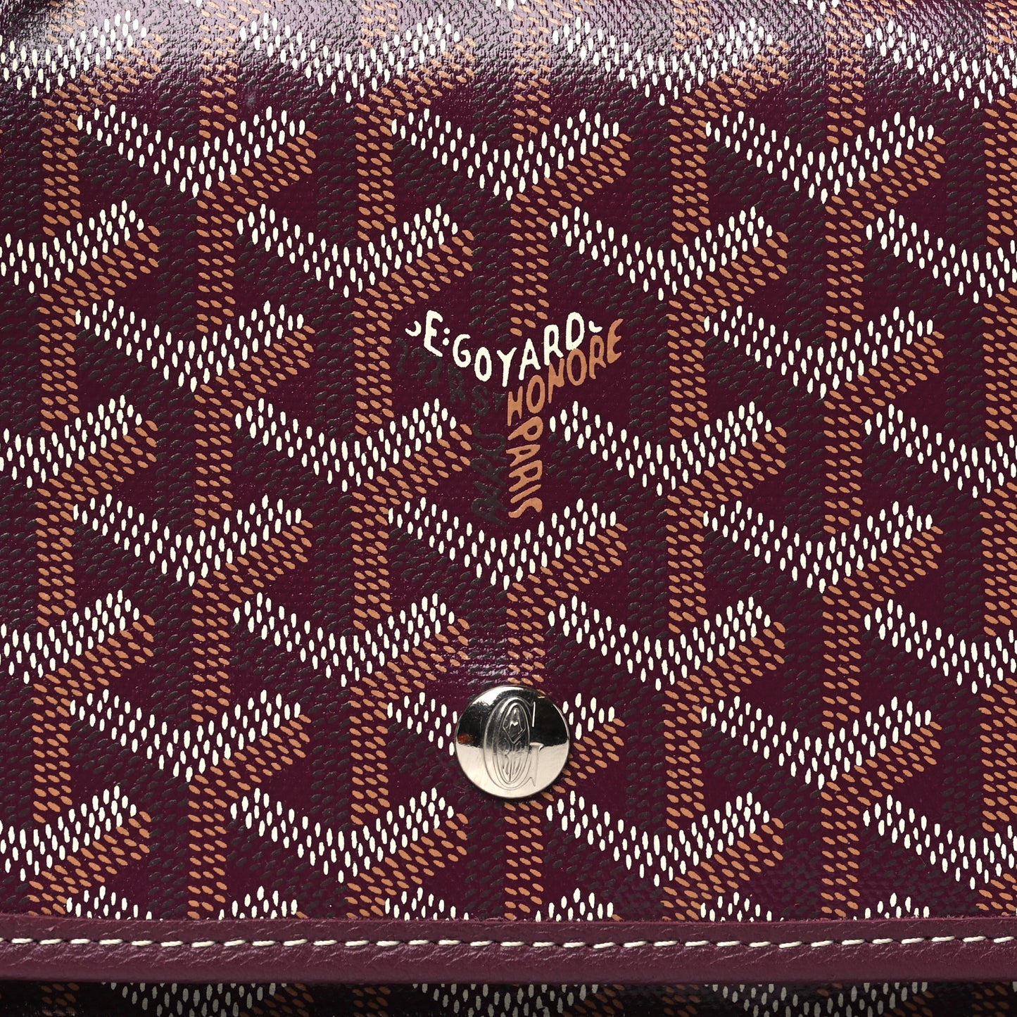 Goyardine Plumet Wallet Clutch Burgundy