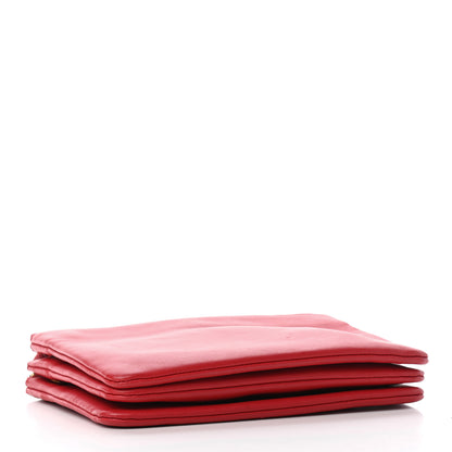 Celine Lambskin Small Trio Crossbody Bag Red 3 of 7