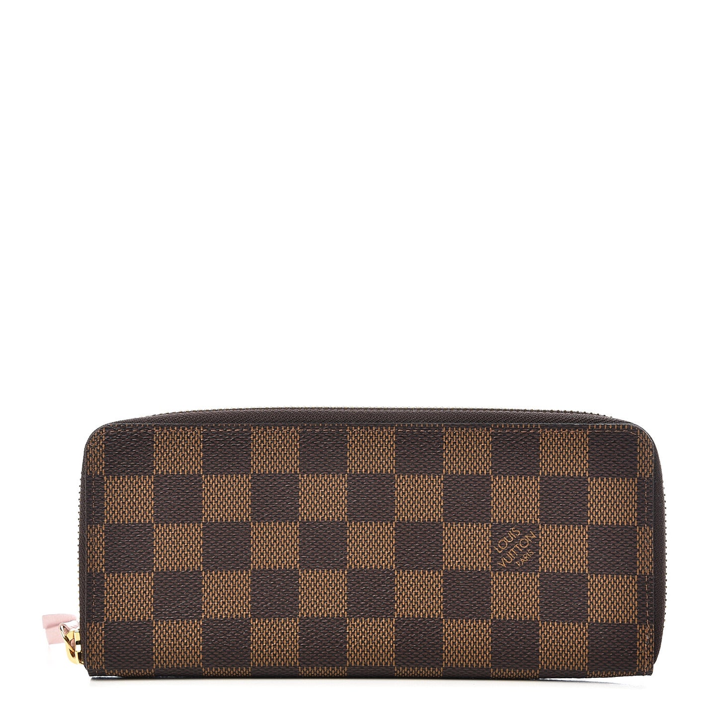 Damier Ebene Clemence Wallet Rose Ballerine