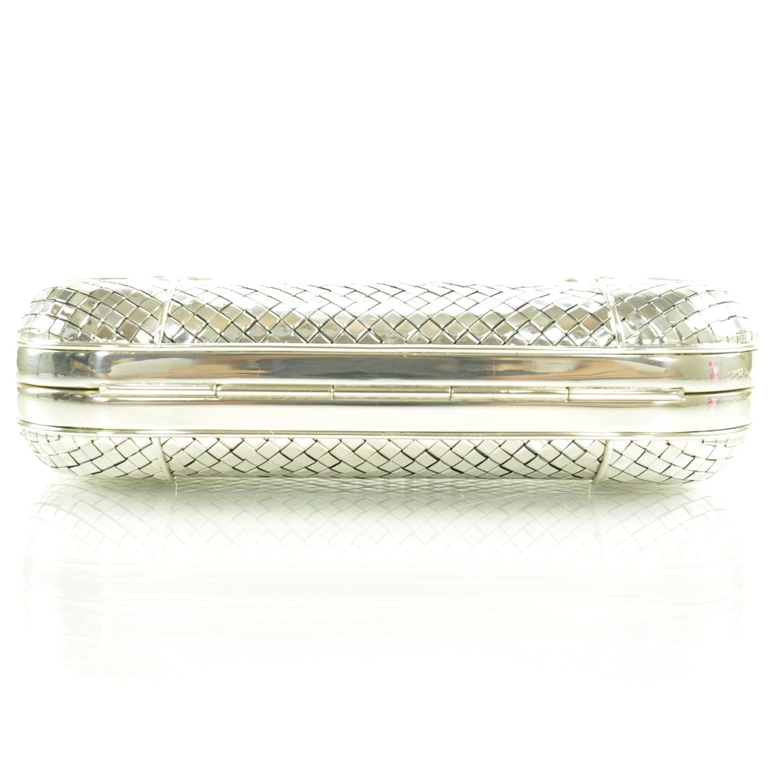 Bottega Veneta Antique Sterling Silver Knot Clutch 5 of 9