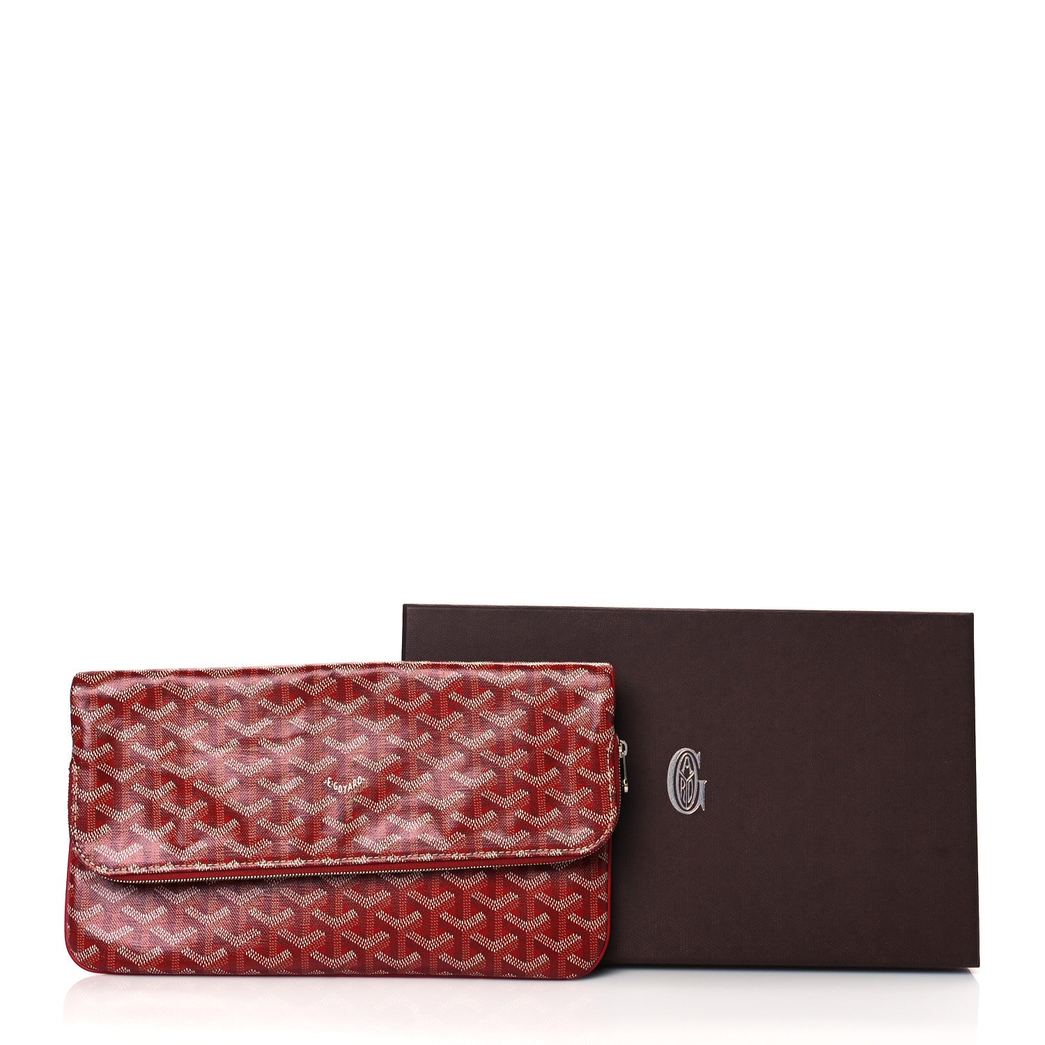 Goyard Goyardine Sainte Marie Soft Clutch Red 12 of 12
