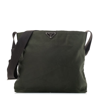 Prada Nylon Vela Flat Messenger Bag Mimetico 1 of 4