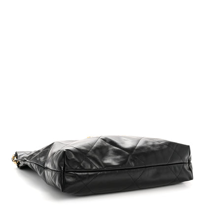 Chanel Shiny Calfskin Quilted Small Chanel 22 Black 5 of 12