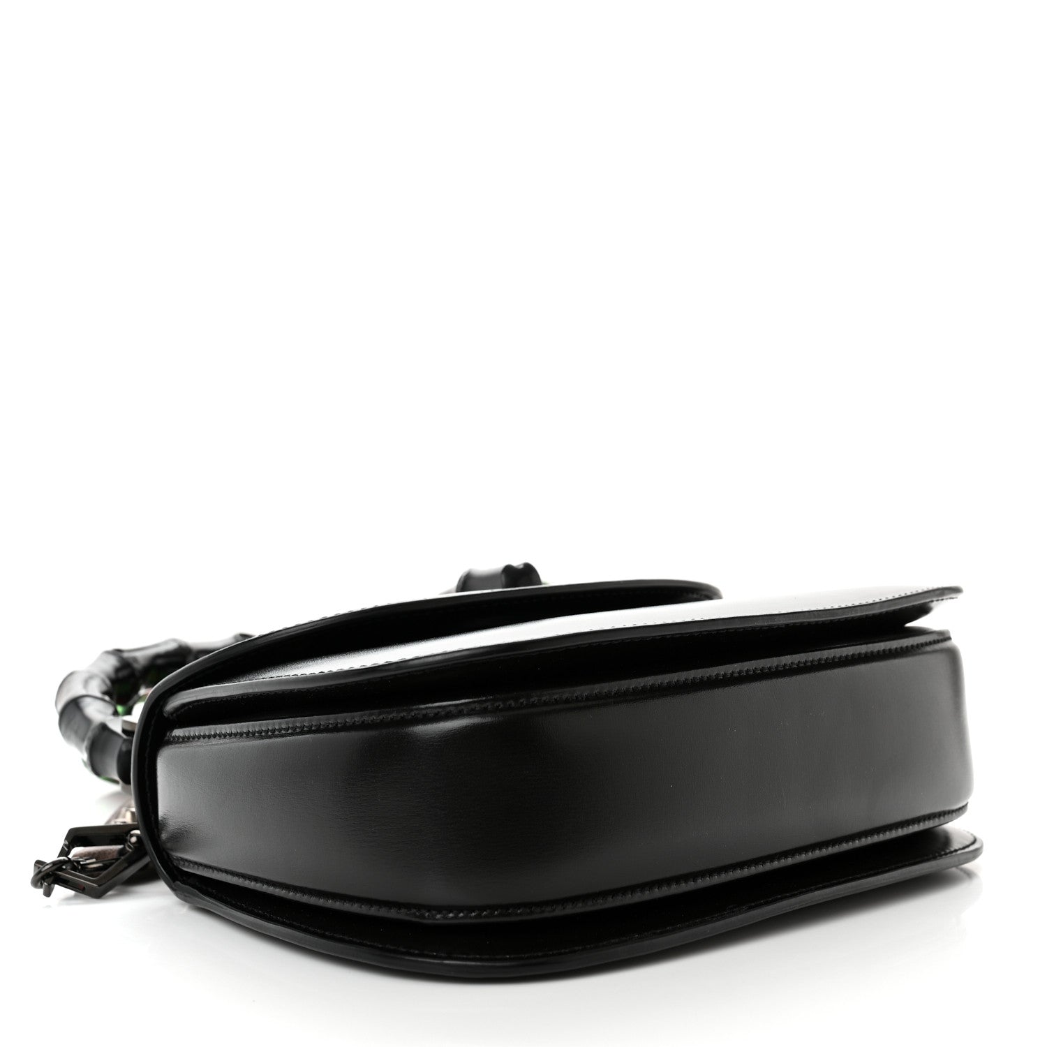 Gucci Boarded Dyana Lux Calfskin Monochrome 100 Centennial Music Small Bamboo 1947 Top Handle Bag Black 4 of 12