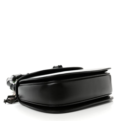 Gucci Boarded Dyana Lux Calfskin Monochrome 100 Centennial Music Small Bamboo 1947 Top Handle Bag Black 4 of 12