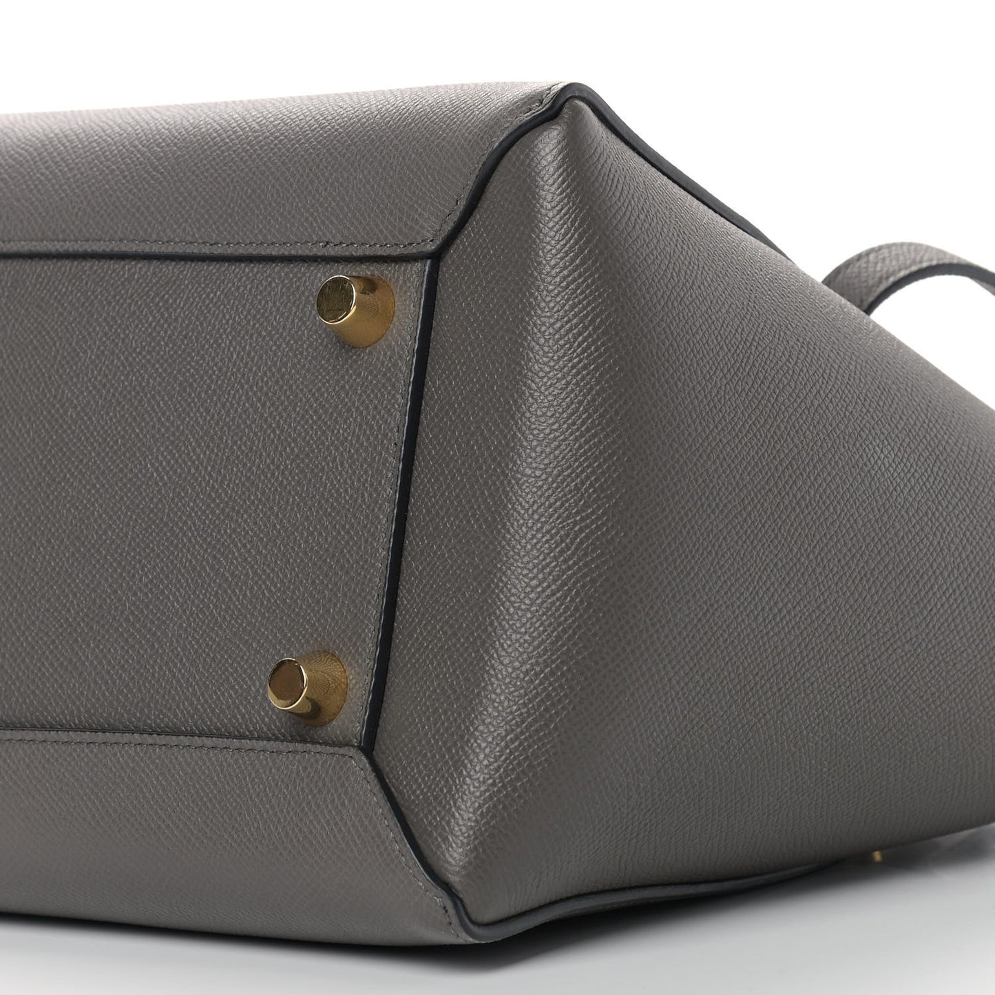 Grained Calfskin Mini Belt Bag Grey