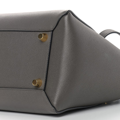 Celine Grained Calfskin Mini Belt Bag Grey 10 of 10